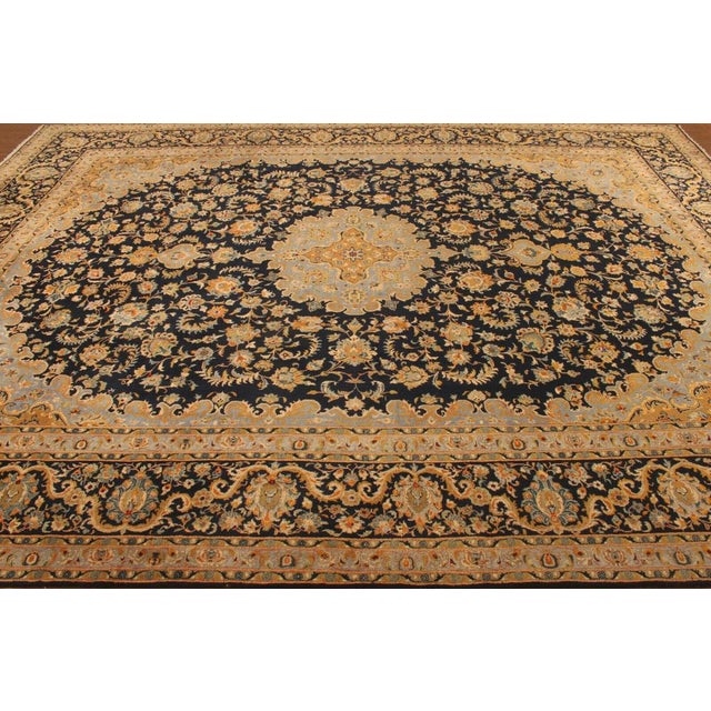Brown Large Hand-Knotted Middle Eastern Rug For Sale - Image 8 of 11