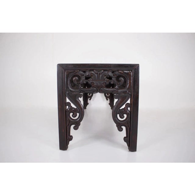 Wood Large Console Hongmu, China, 1890s For Sale - Image 7 of 11