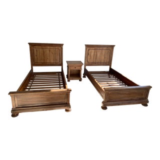 Restoration Hardware Twin Beds - a Pair For Sale