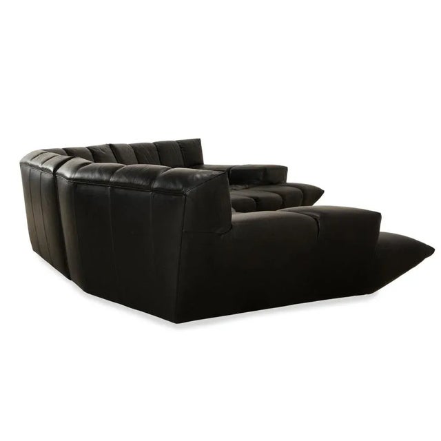 Cloud 7 Corner Sofa in Black Leather from Bretz For Sale - Image 11 of 14