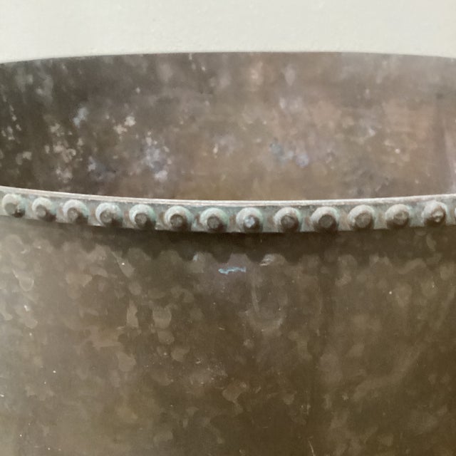 Mid 20th Century Large Chinese Bucket With Handles and Unrestored Patina For Sale - Image 10 of 12