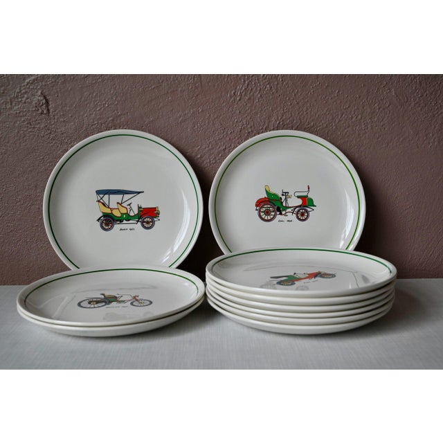 Vintage Car Plates by Orchies, Set of 10 For Sale - Image 9 of 9