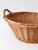 Vintage Wicker Gathering Basket With Handles For Sale - Image 10 of 13
