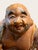 Vintage Japanese Kutani Moriage Hotei Laughing Buddha Statue 10.5" Hand Painted For Sale - Image 10 of 12