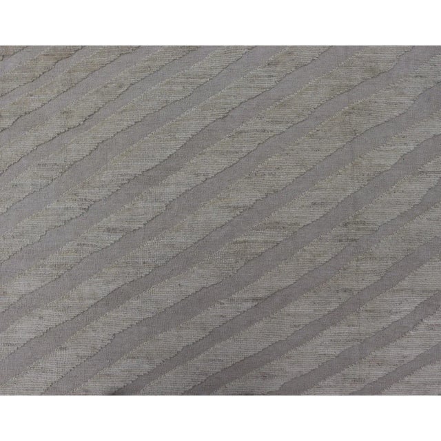 Modern Hand-Knotted Wool Rug by Keivan Woven Arts 9'4 X 11'9 For Sale - Image 4 of 12