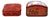 Antique Chinese Red Lacquered Covered Trinket Boxes—A Pair For Sale