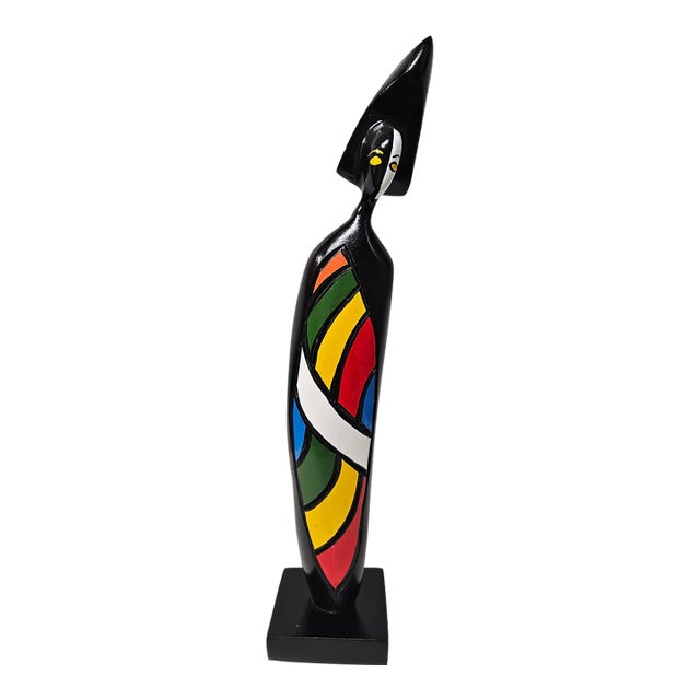 Domingo Gomez Modern Impressionist Wood Sculpture For Sale