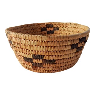 Mid 20th Century Small Papago Coil Basket For Sale