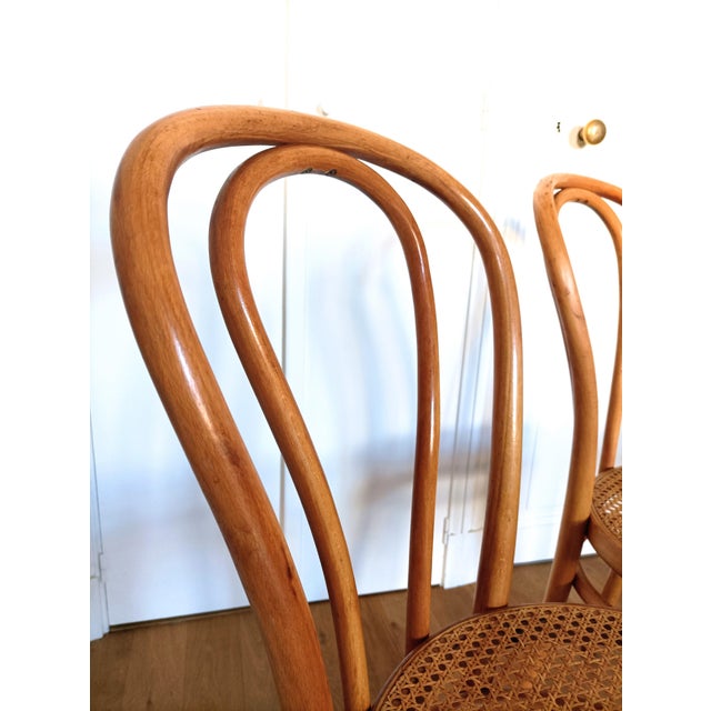 Bistro Chairs in Bent Beechwood by ZPM Radomsko for Thonet, 1960s, Set of 2 For Sale - Image 6 of 14