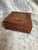Hand Carved Wood Box With Brass Inlay For Sale - Image 11 of 12