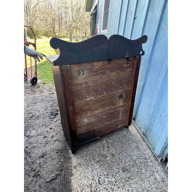 Antique Country Mahogany Stained Cabinet, 19th Century For Sale - Image 11 of 12