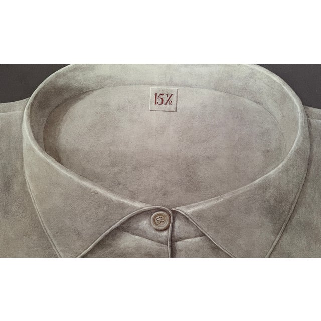 Large-format art print of Girocollo 15 1/2 (1966) by Domenico Gnoli (1933–1970), copyrighted Marzia Gnoli (1994). Gnoli is...
