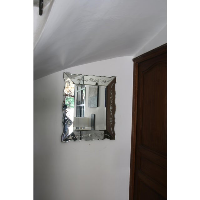1940s Venetian Beveled Mirror, 1940s-1950s For Sale - Image 5 of 15
