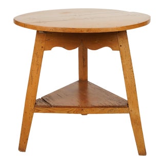 Vintage Pine Cricket Table For Sale