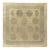 Zabihi Collection Abstract Large Square Antique Turkish Oushak Rug - 13'9" x 13'10" For Sale