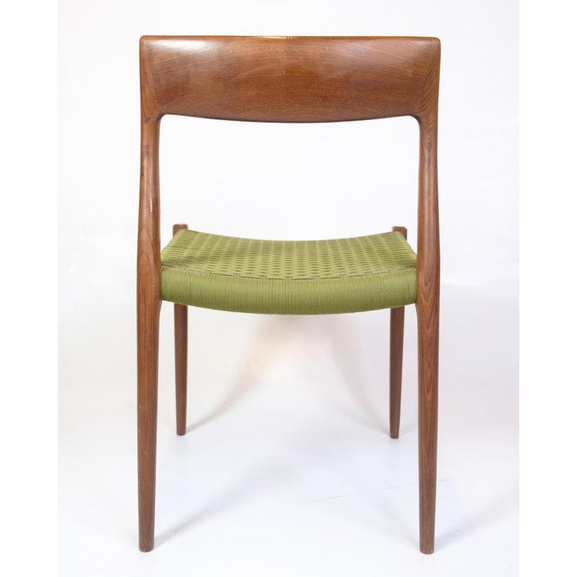 Model 77 Dining Chairs in Teak by Niels O. Møller, 1960s, Set of 6 For Sale - Image 10 of 14