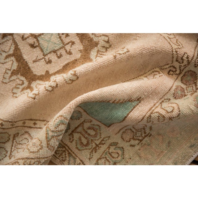 Textile Vintage Distressed Oushak Rug - 2'11" x 4'3" For Sale - Image 7 of 9