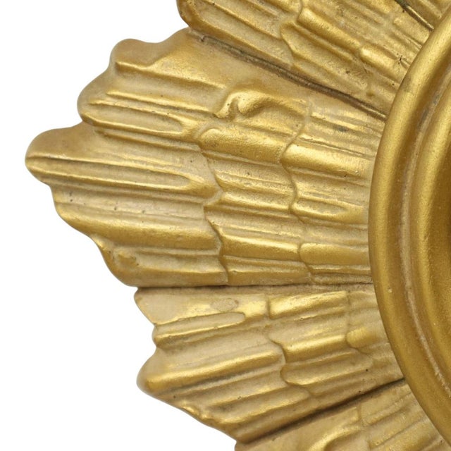 Convex Gilt Sunburst Mirror, 1960s For Sale - Image 11 of 16