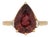 3.7Ct Rubellite Tourmaline Ring With Earth Mined Diamond Accents: Solid 14k Gold, Size 6.75 For Sale