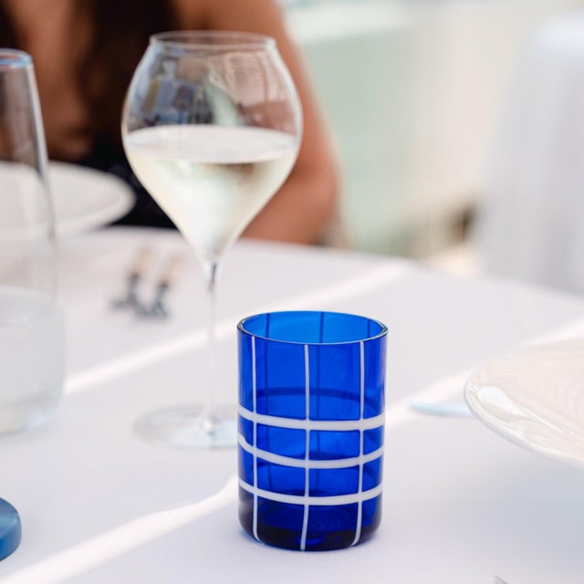 Twiddle Tumbler (Set of 6) - Cobalt Blue For Sale - Image 4 of 5