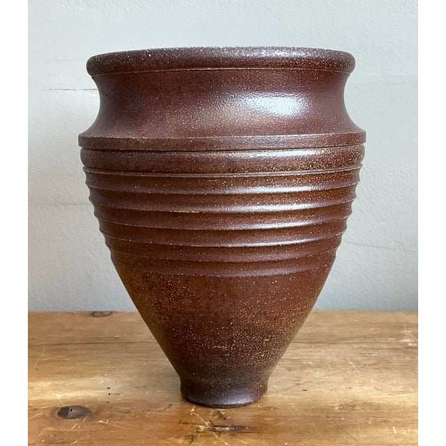 Ceramic Vintage Original Studio Pottery Vase For Sale - Image 7 of 12