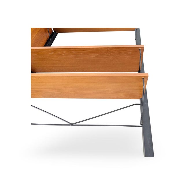 Black Mid-Century Modern Wall Unit in Teak by Poul Cadovius, 1960 For Sale - Image 8 of 10