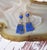 Vintage Escorcia Sterling Silver Lapis Inlaid Dangle Post Earrings Made in Taxco Mexcico is the 1980's by Artist Oscar...