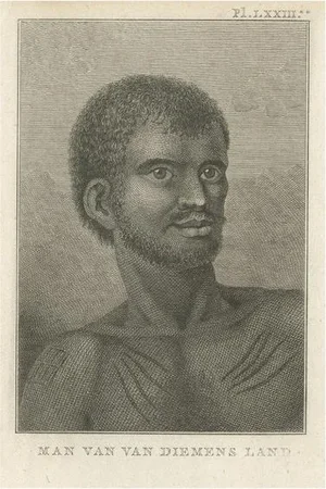Native Aboriginal of Van Diemans Land, 1803, Paper
