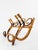 Wood Italian Riviera Mid-20th Century Modern Cane, Rattan & Bamboo Wall Coat Rack, 1960s For Sale - Image 7 of 13
