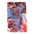 Blue Striped Abstract Expressionist Composition in Acrylic on Paper by Ricardo De Silva For Sale