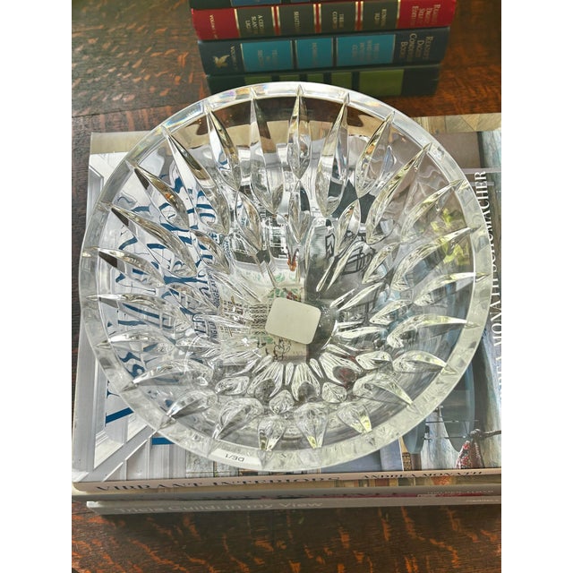 Glass 2008 Waterford Crystal Marquis Rainfall 8” Bowl For Sale - Image 7 of 12