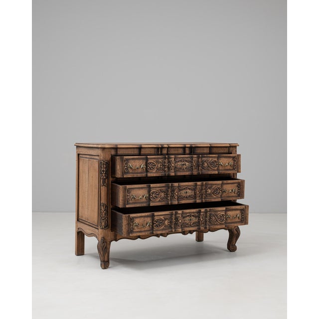 19th Century French Wooden Chest Of Drawers For Sale - Image 4 of 18