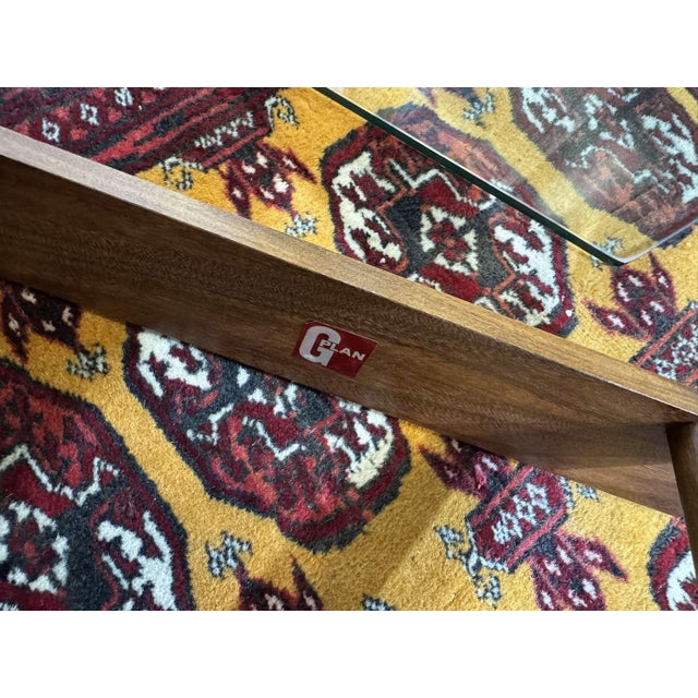 Wood Octagonal Side Table in Teak with Glass Top from G-Plan, 1970s For Sale - Image 7 of 10
