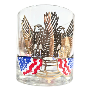 Patriotic Double Eagle Lowball Glasses- Set of Six