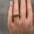 Early 21st Century Emerald Diamond Ring 10kt Yellow Gold Five Stone Size 6 New For Sale - Image 5 of 6