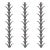 Schumacher x Celerie Kemble Acanthus Stripe Wallpaper in Carbon on Ivory For Sale