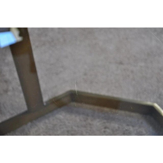 Vintage Mastercraft Hollywood Regency Brass & Octagonal Glass Coffee Table For Sale In Philadelphia - Image 6 of 11
