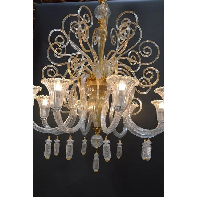 Venetian Murano Chandelier For Sale In Los Angeles - Image 6 of 7
