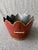 Vintage Maroon Gold Hand Painted French Tole Cachepot For Sale - Image 4 of 13