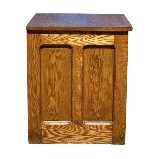 Antique Oak Hamilton Printers Cabinet / Flat File Map Cabinet With 10 Drawers For Sale - Image 10 of 12