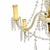 European Chandelier with Crystal Pendants For Sale - Image 3 of 6