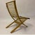 Set of Rattan & Steam Bent Chair & Ottoman, 1960s For Sale - Image 3 of 17