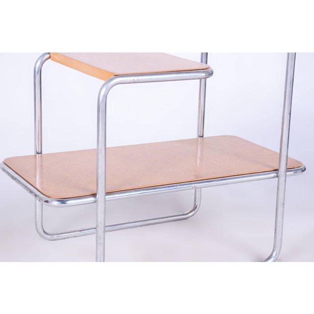 Bauhaus Étagères in Birch by Robert Slezák and Arnošt Beck, 1930s, Set of 2 For Sale - Image 9 of 15