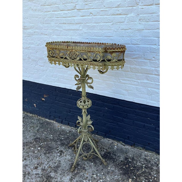 Art Nouveau Wrought Iron Garden Plant Stand, 1900s For Sale - Image 18 of 18