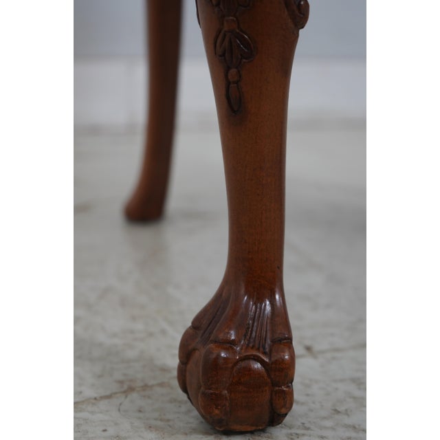 Pair of George III Style Burl Walnut Dining Armchairs For Sale - Image 13 of 18