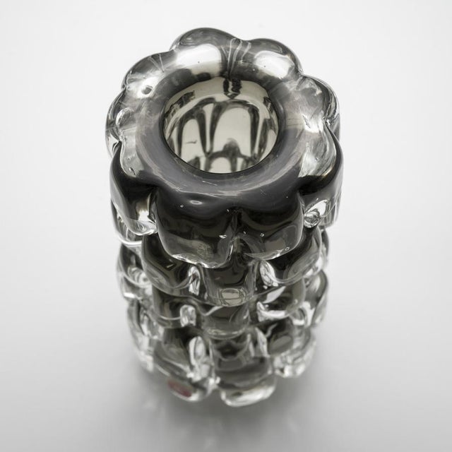 Glass Pineapple Glass Vase by Frantisek Vizner for Skrdlovice, 1971 For Sale - Image 7 of 9