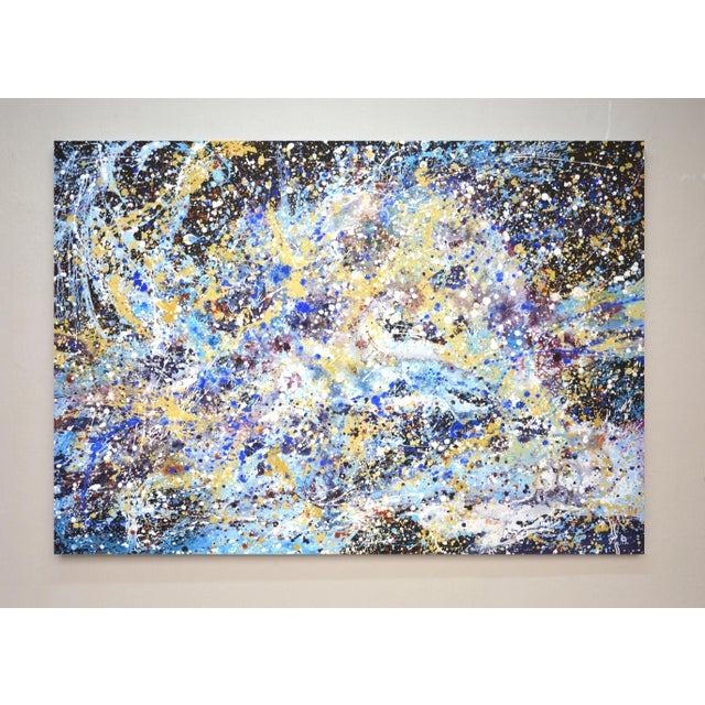 In this piece, I poured my passion for the cosmos into every splash and swirl of acrylic, channeling the vast energy of...