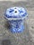 Classic Blue and White Porcelain Flower Holder For Sale - Image 9 of 13