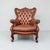 French Louis XV Style Chair in Carved Walnut and Patinated Leather, 1890s For Sale - Image 10 of 18