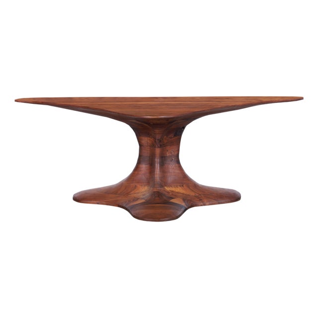 20th Century American Studio Craft Walnut Coffee Table For Sale